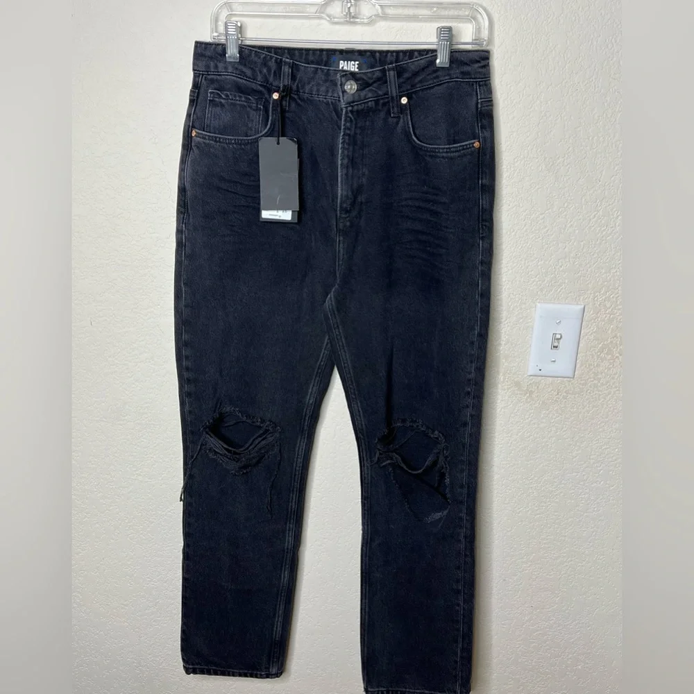 Paige Sarah Straight High Rise Jean - Picture 6 of 7